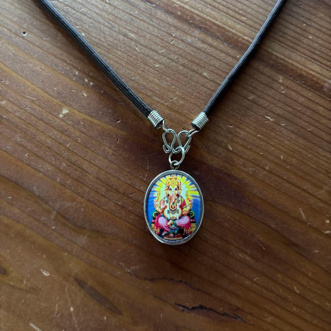 藤井風 ネックレス【☆SALE☆】オーム ガネーシャ神 ロープチェーン