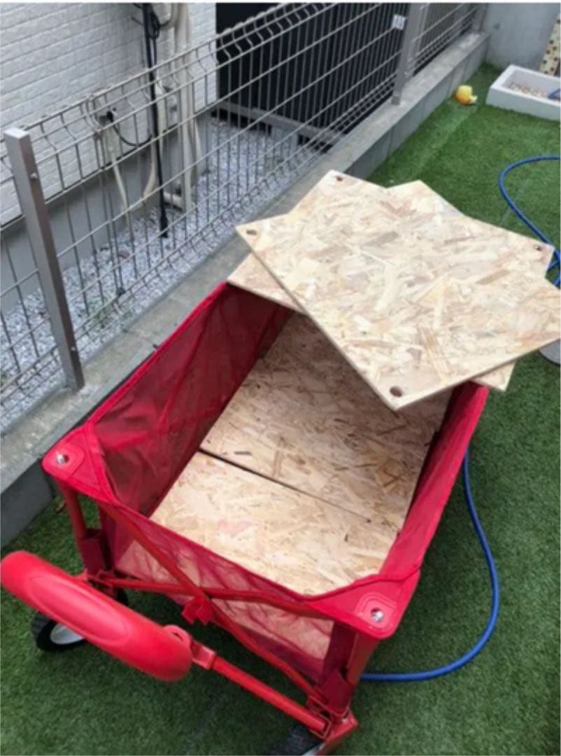 ハンドメイド コールマン キャンプキャリーワゴンメッシュ用テーブル