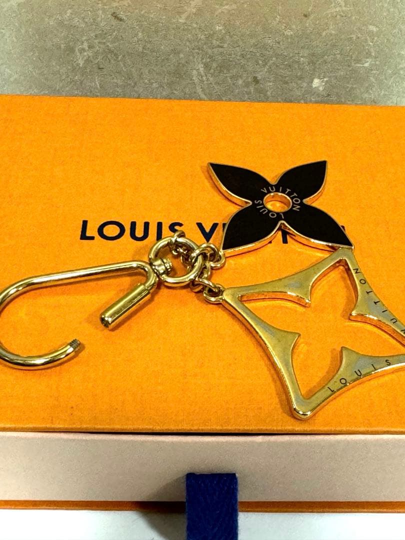 キーホルダー モノグラムフラワー ポルト クレ パズル バッグチャーム