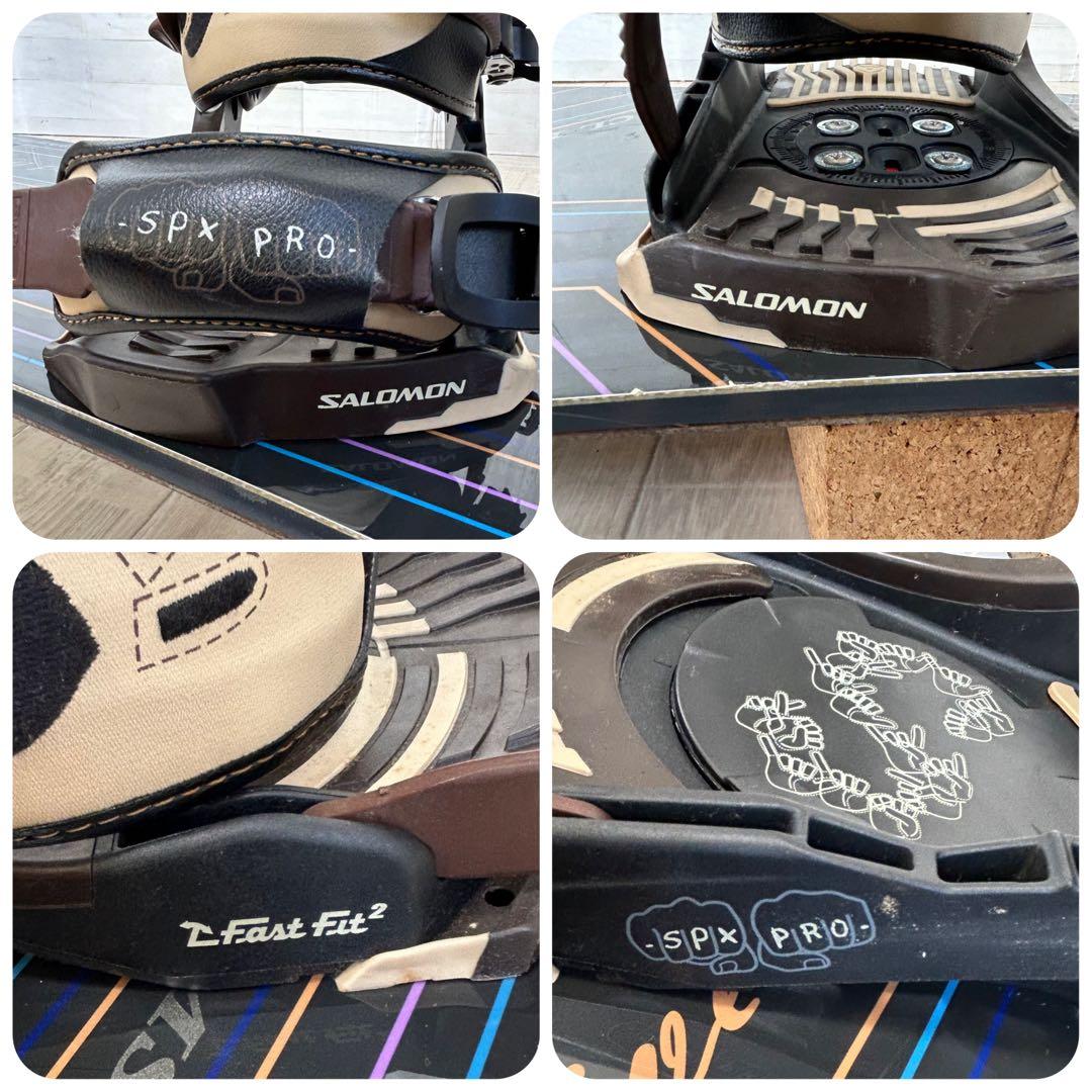 メンズスノーボード Scooter CL 158㎝、サロモン SPX Pro M