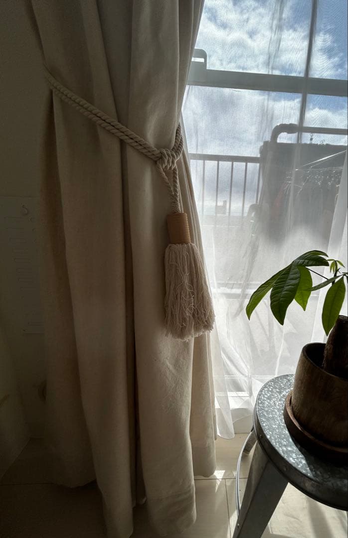 《最終値下げ》momo natural モモナチュラル リネンカーテン　2枚組