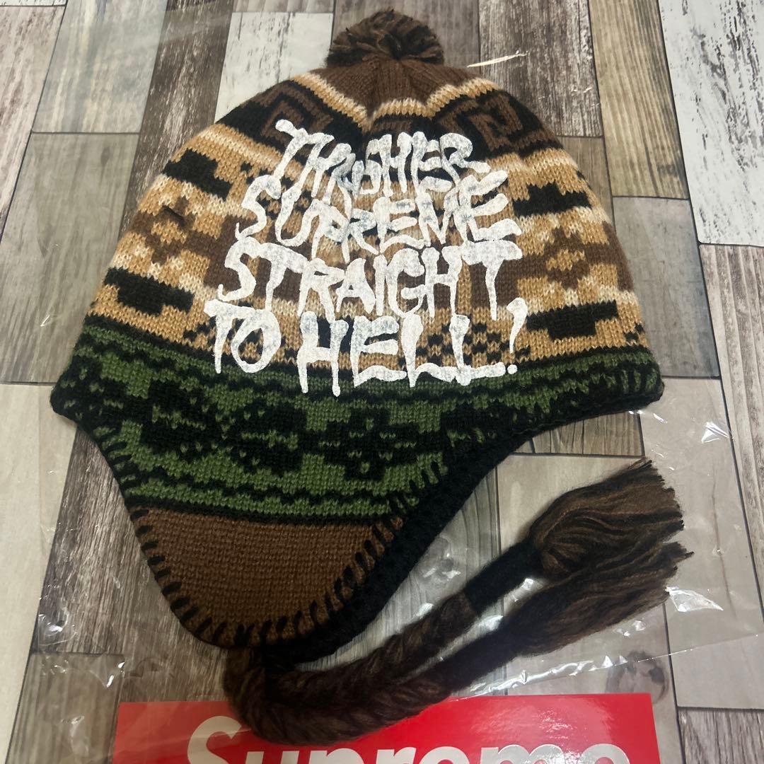 Supreme x Thrasher Earflap Beanie Brown - メルカリ