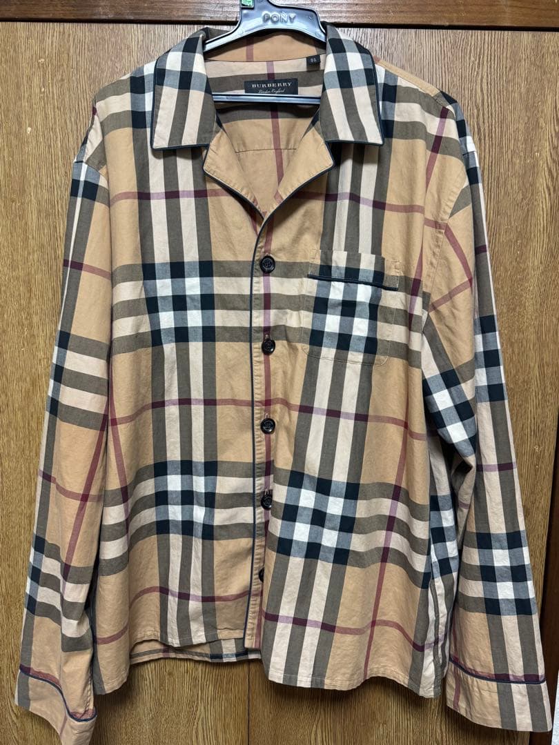 BURBERRY ノバチェック　パジャマシャツ XL 中古・古着通販】BURBERRY LONDON (バーバリーロンドン) ノバチェック