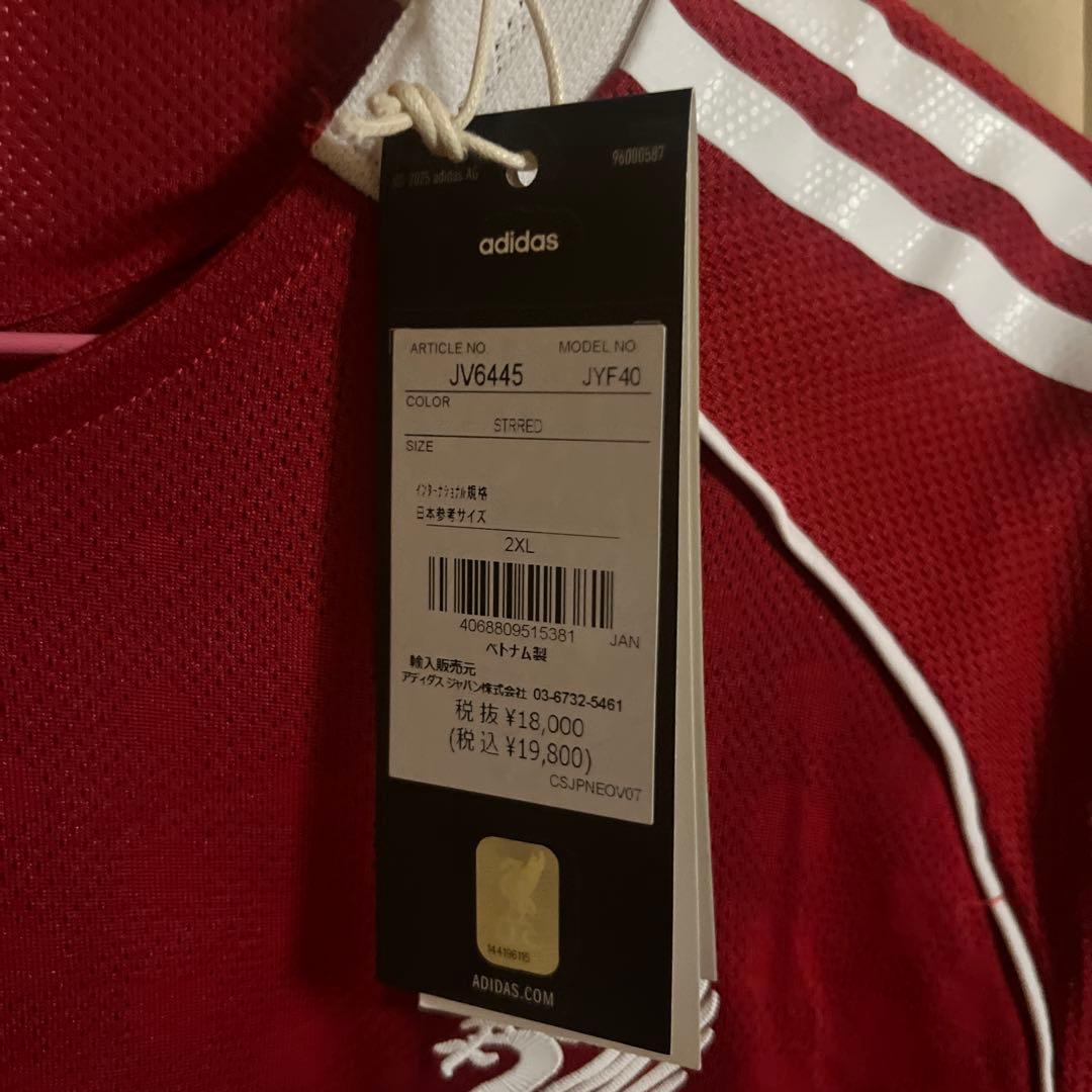 リバプール 25/26オーセンティック長袖ユニフォーム ホーム2XL