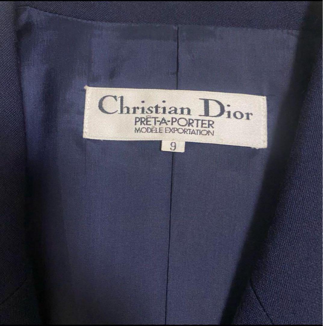 Christian Dior ディオール セットアップ スカートスーツ 紺 - メルカリ