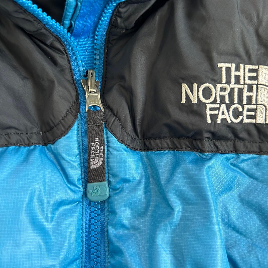 ノースフェイス ダウン ジャケット 700フィル 中厚手 XSサイズ 青