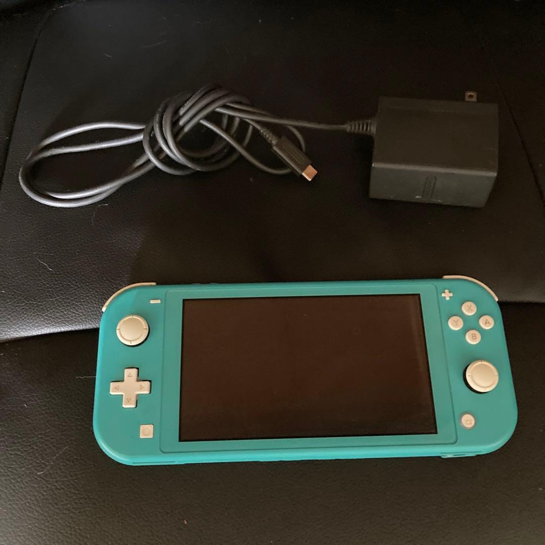 動作確認問題なしNintendo Switch Lite ターコイズ充電器付き