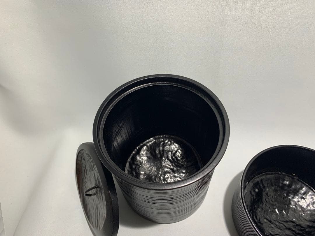 未使用】 西都 竹製溜塗 竹細工 茶道具 水指 建水 棗 - メルカリ