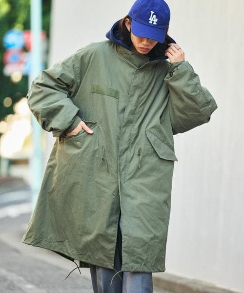 新品 ビッグシルエット M-65 ライナーセットモッズコート オリーブXL FREAK'S STORE（フリークスストア） モッズコート コート 限定展開