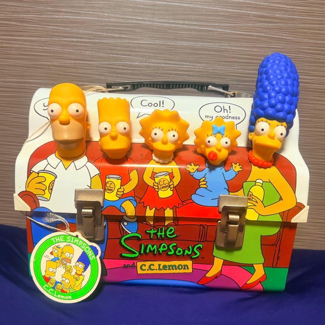 ザ・シンプソンズ CCレモンランチボックス レトロ 中古品 ザ・シンプソンズ CCレモンランチボックス レトロ 中古品 ザ