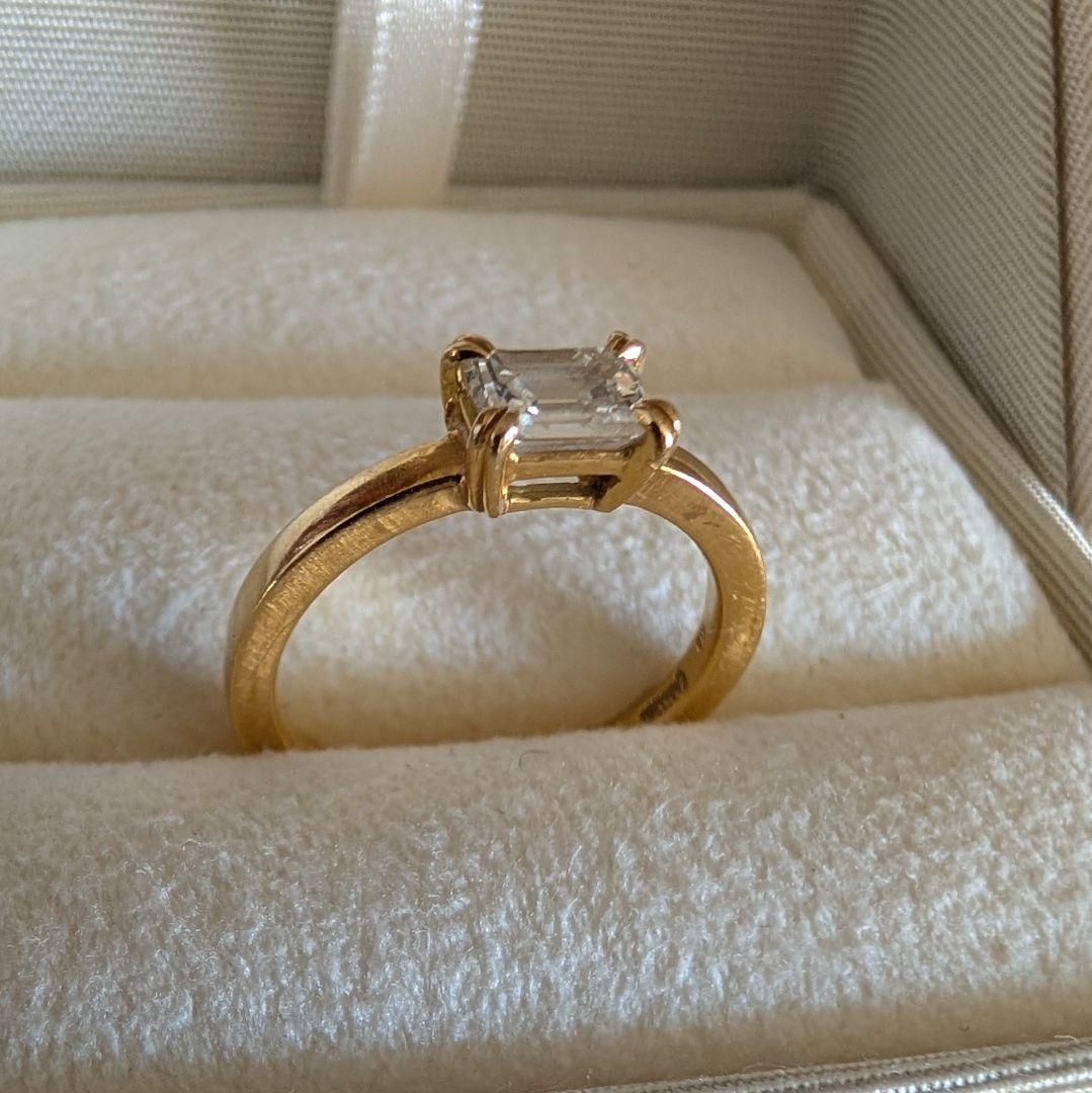 【ORECCHIO】 鑑定書付 0.568ct 天然ダイヤモンドリング 18K