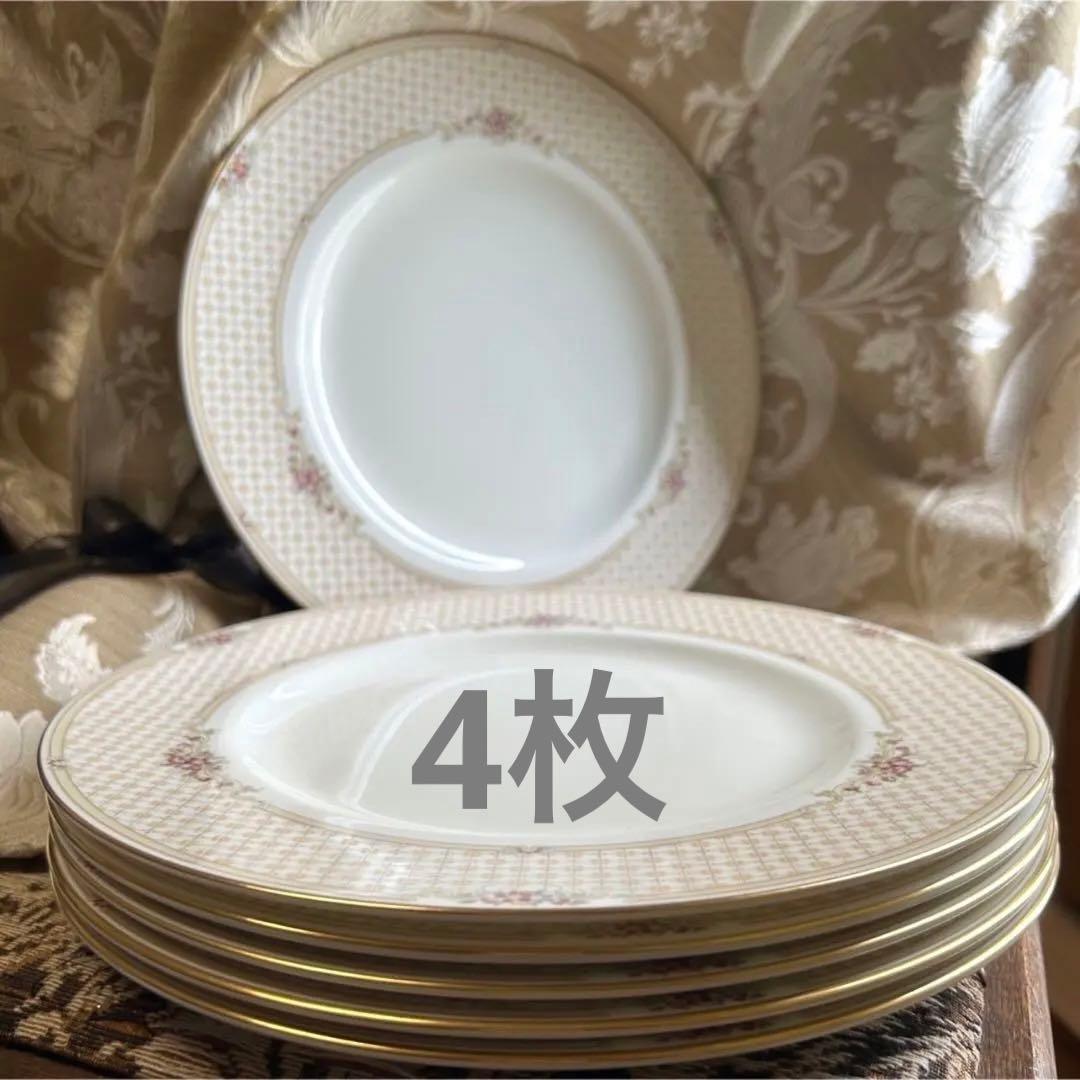  Turnberry淡い格子に英国の小花がそっと咲くꕤ︎︎大皿6枚 20wha-bouquet.jpg?v=1752539477