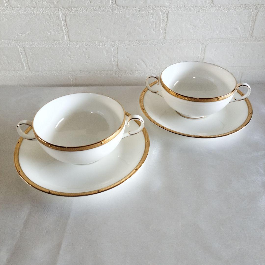 ノリタケ　ロシェルゴールド　スープカップ＆ソーサー　ボーンチャイナ　2客 ロシェルゴールド スープカップ(カップのみ) | ノリタケ食器公式