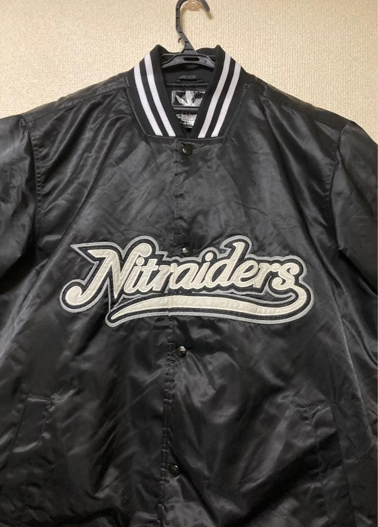 nitraid スタジャン ブラック XL スタジアムジャンパー ジャケット