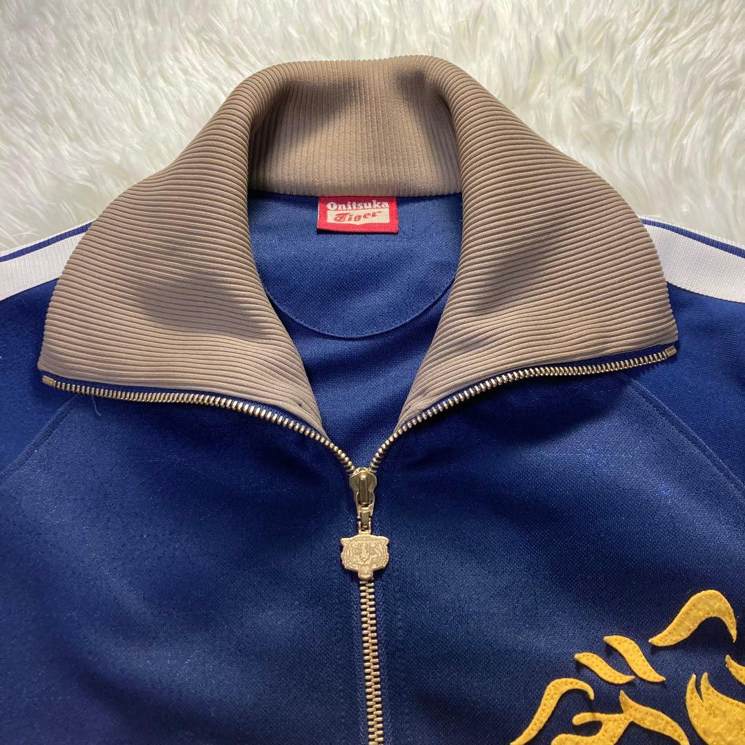 美品】オニツカタイガー ジャージ トラックジャケット シャドウ小紋