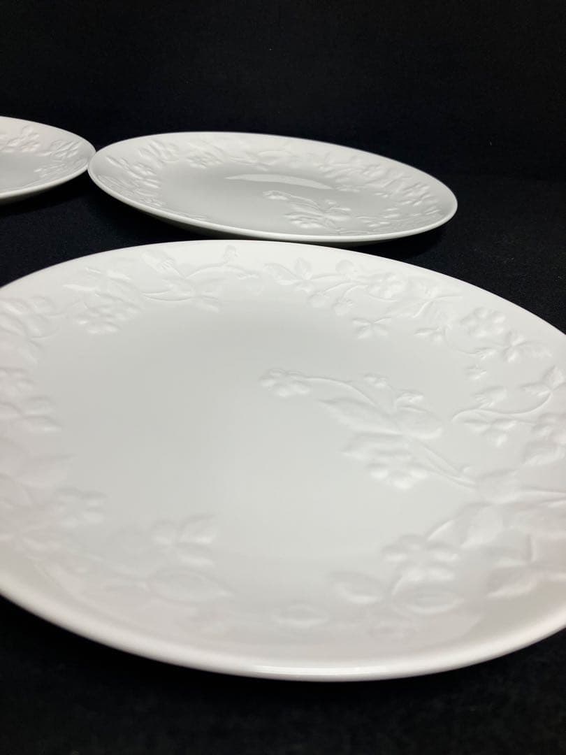 新品 WEDGWOOD WILD STRAWBERRY WHITE 皿4枚セット