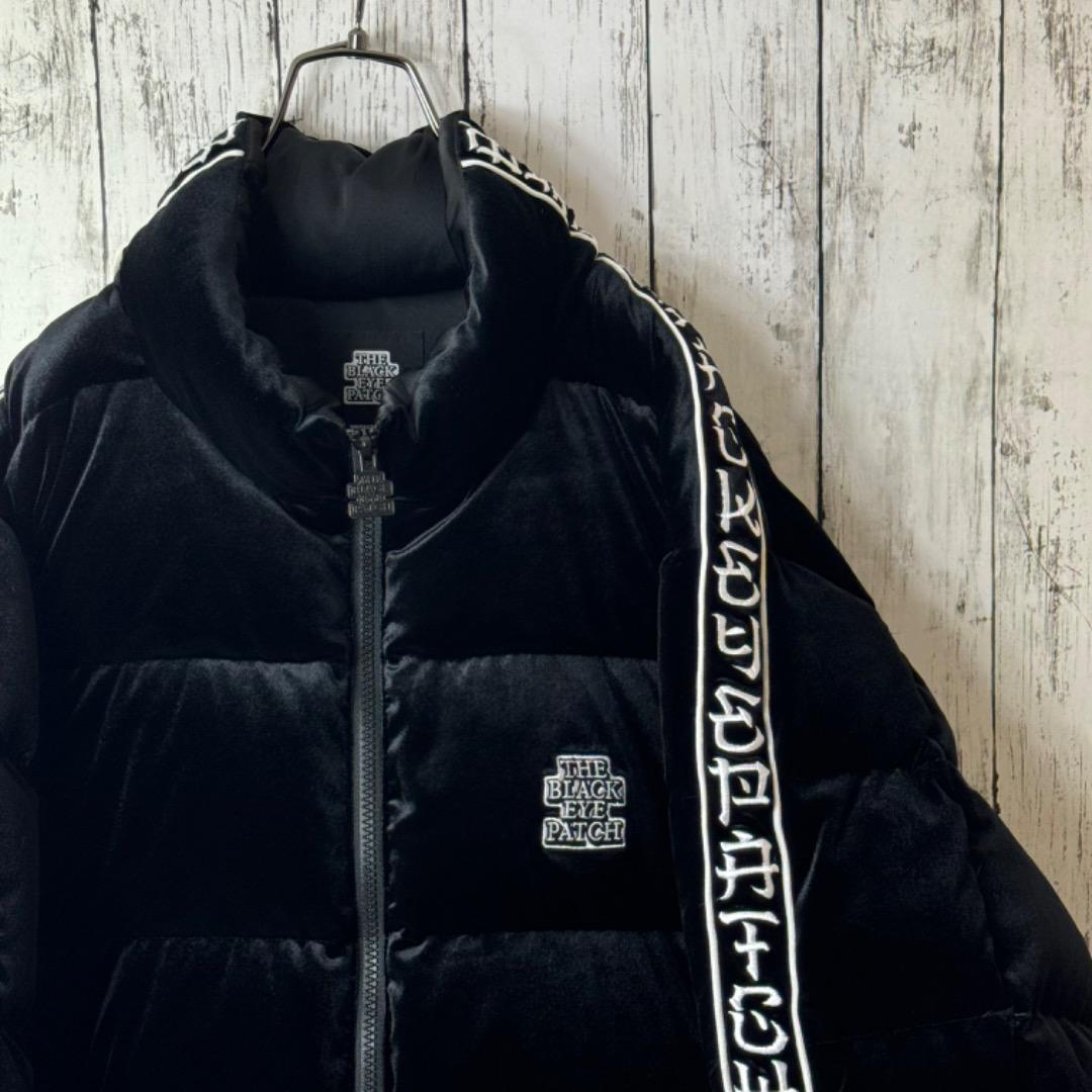即完売品】ブラックアイパッチ ファーストダウン ベロア ダウン