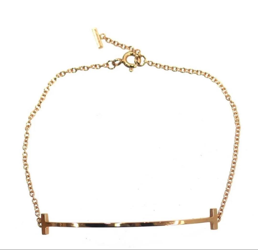 ティファニー T スマイル ブレスレット K18YG 18金 ITALY 箱付き 楽天市場】ティファニー Tスマイル ブレスレット ティファニー 18金