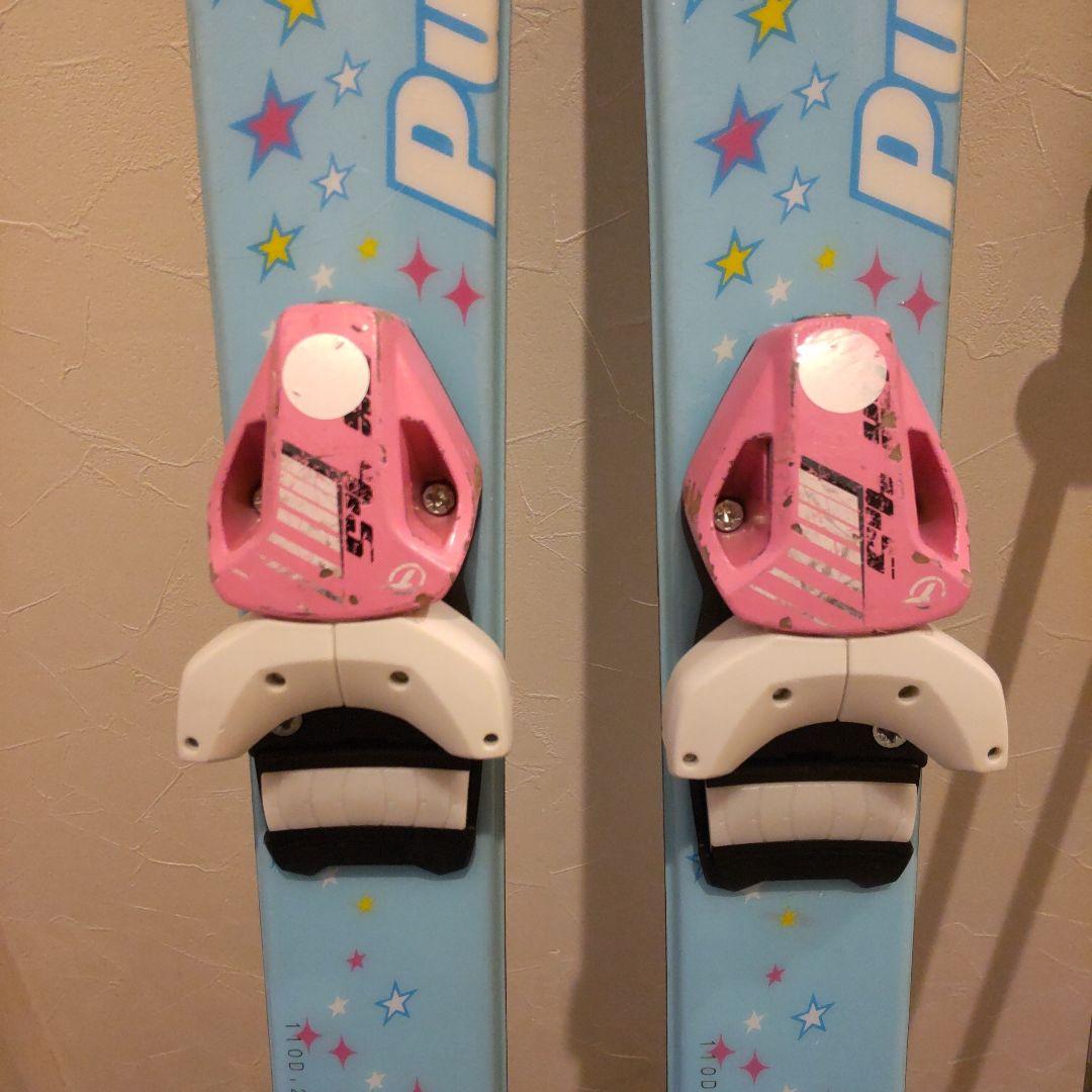 PURECONSCIOUS 110 キッズ スキー板 ストック 水色 ハート - メルカリ