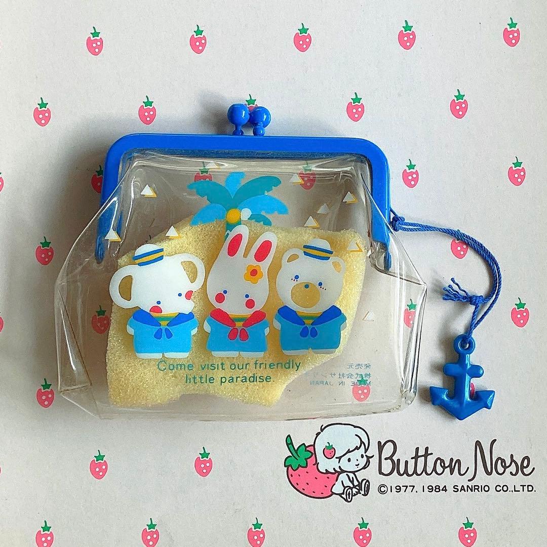 当時物 昭和サンリオ チアリーチャム 1982年製 がま口財布 チアリーチャム サンリオ 昭和レトロ サビオ バンドエイド 当時物 10枚