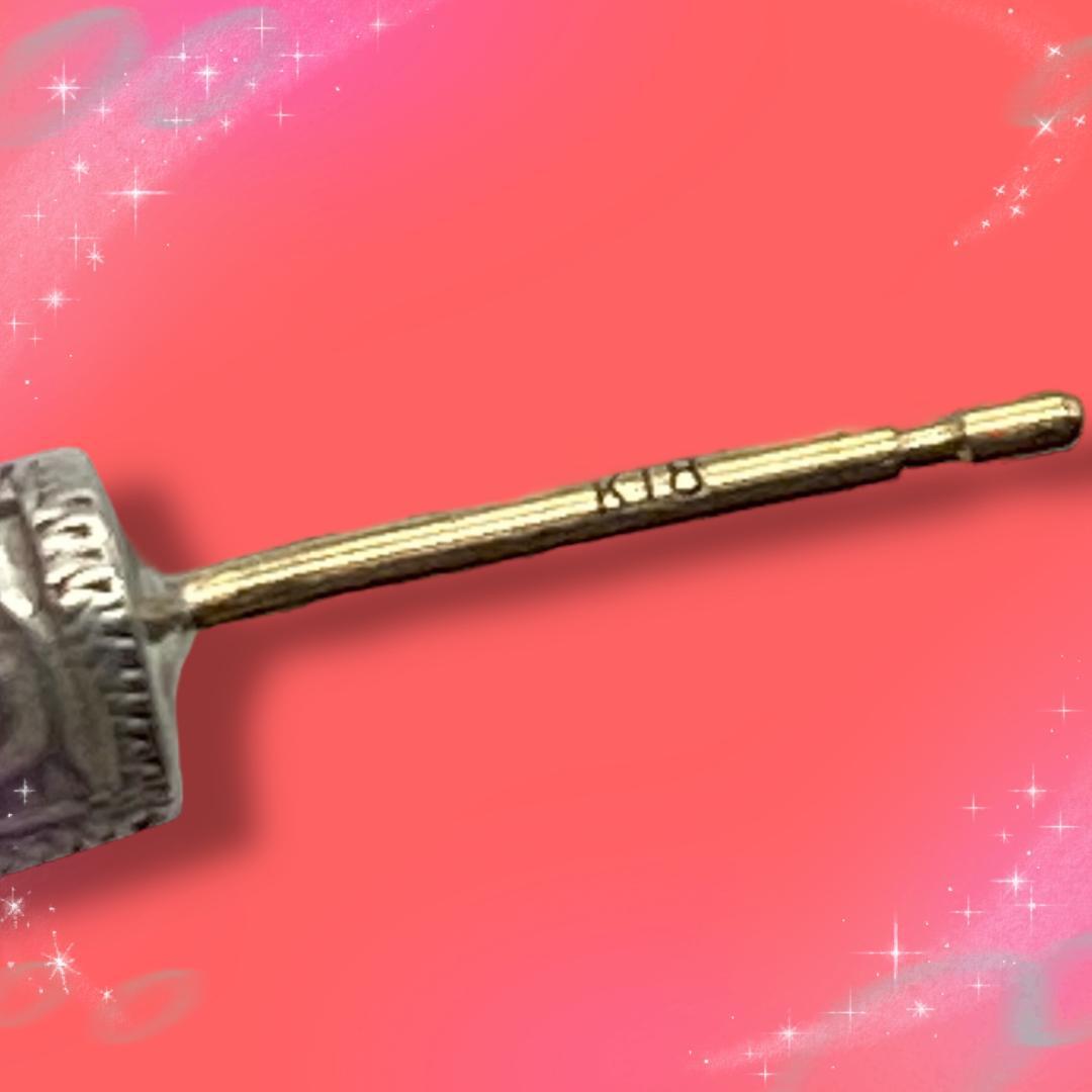 《美品》アンチドート　片耳ピアス　SV950　ポストK18　保存袋付き