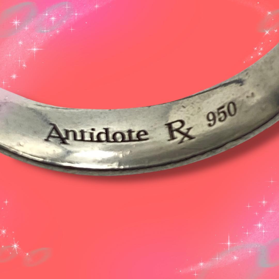 《美品》アンチドート　片耳ピアス　SV950　ポストK18　保存袋付き