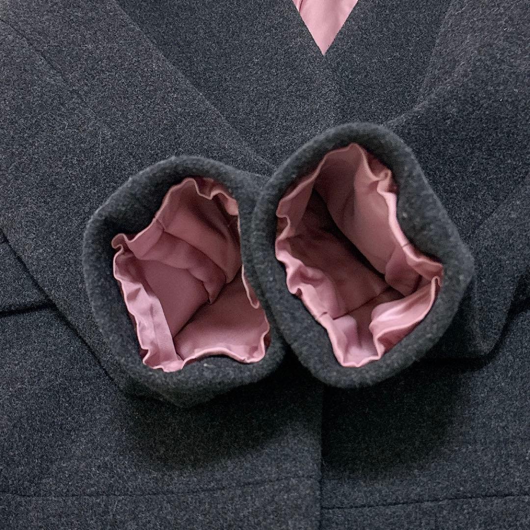 美品] ボーダーズ アット バルコニー ロングコート ウール カシミヤ 38