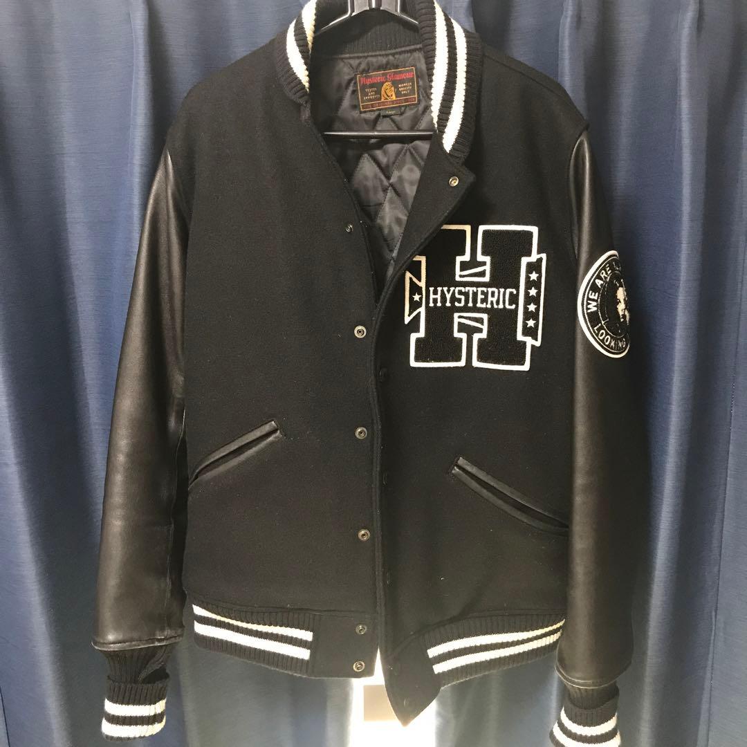 hystericglamour ヒステリックグラマー 袖レザー スタジャン HYSTERIC GLAMOUR（ヒステリックグラマー）の「袖レザースタジャン