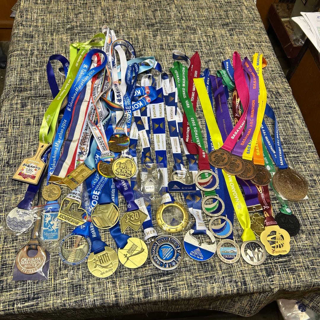 マラソン完走メダル　まとめ売り33個 2026年2月20〜21日インテックス大阪にて 大阪マラソンEXPOに出展します