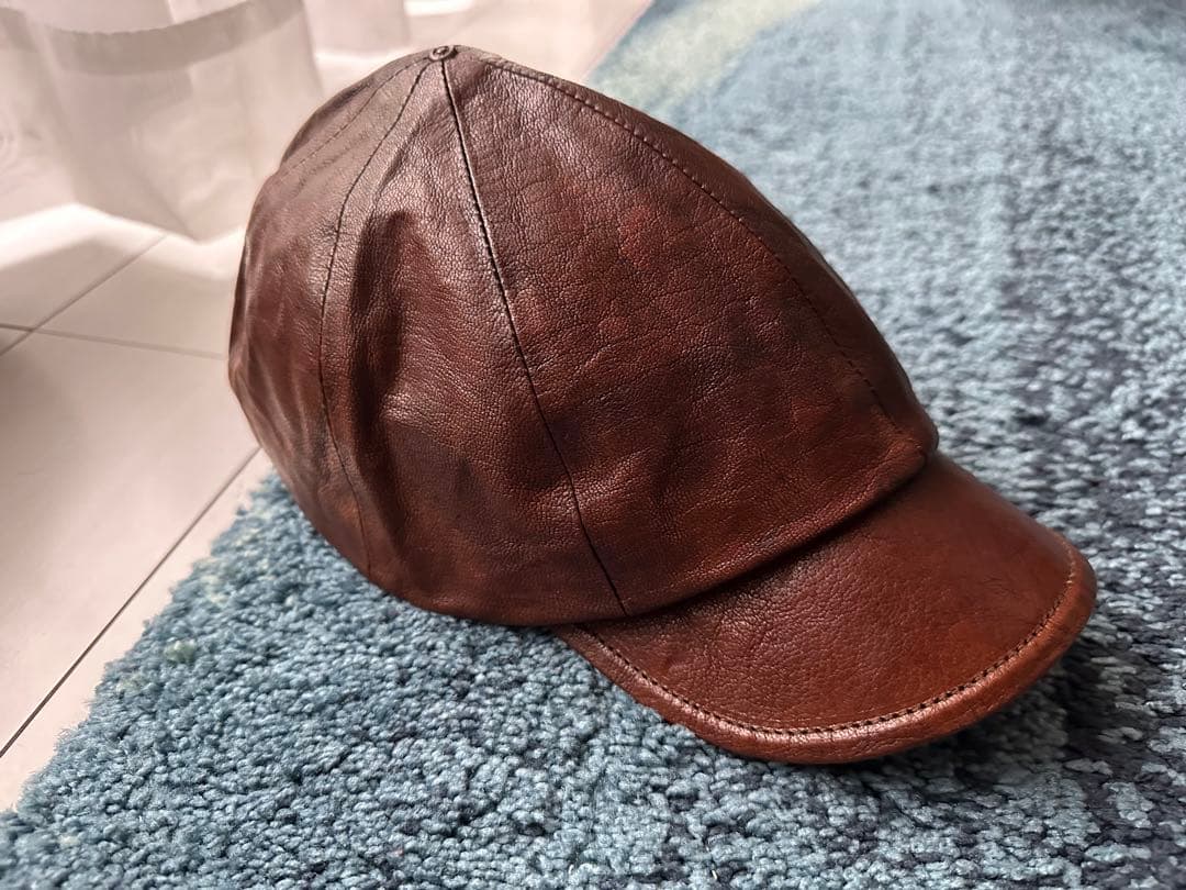 MOTO CP5クラフツマンキャップ ゴート茶芯手染めブラウン