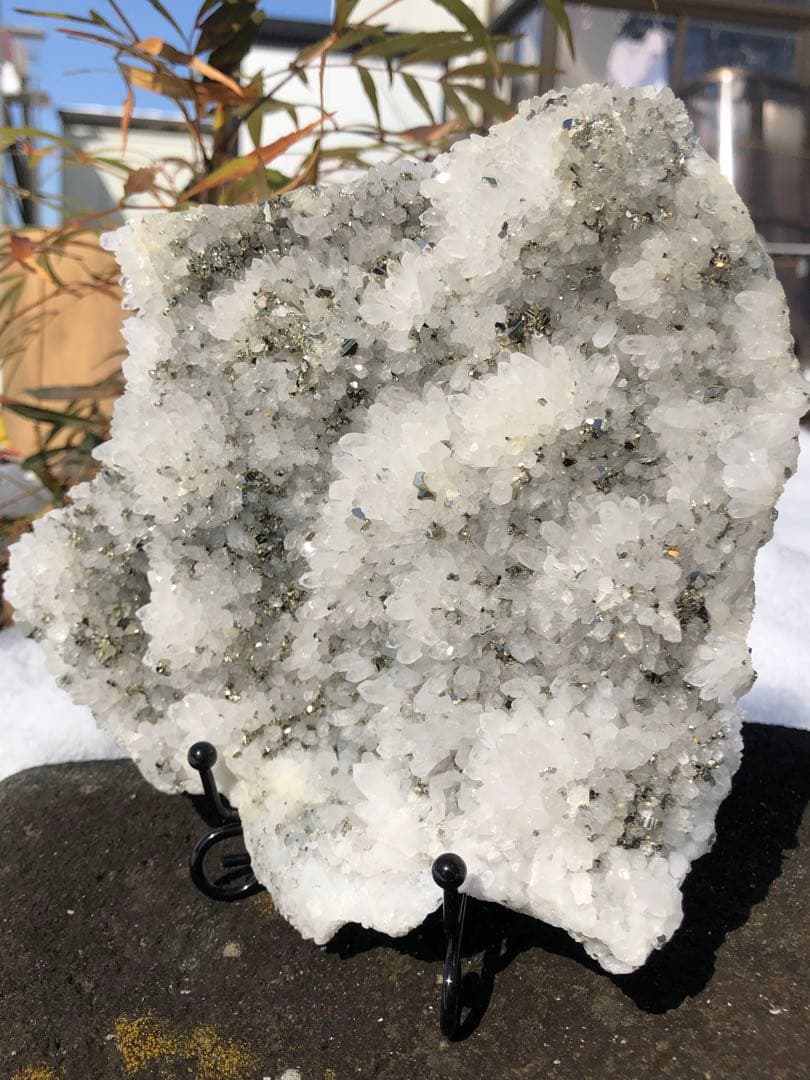 ✳レア　綺麗　黄銅共生　❤️0.6kg 水晶屏風　クラスター 天然石