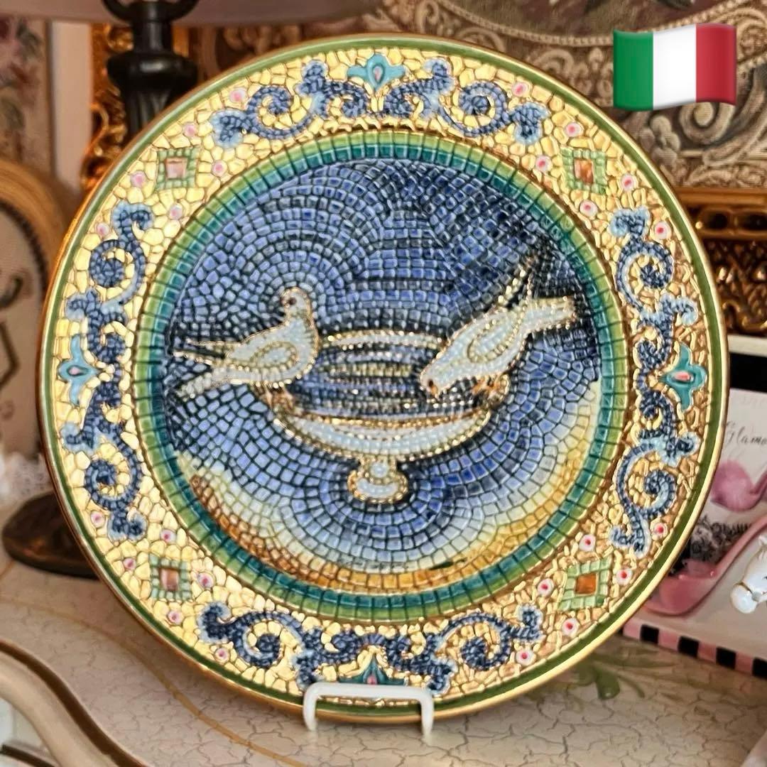 イタリア Ravenna ラヴェンナ 美しいモザイク タイル プレート - メルカリ