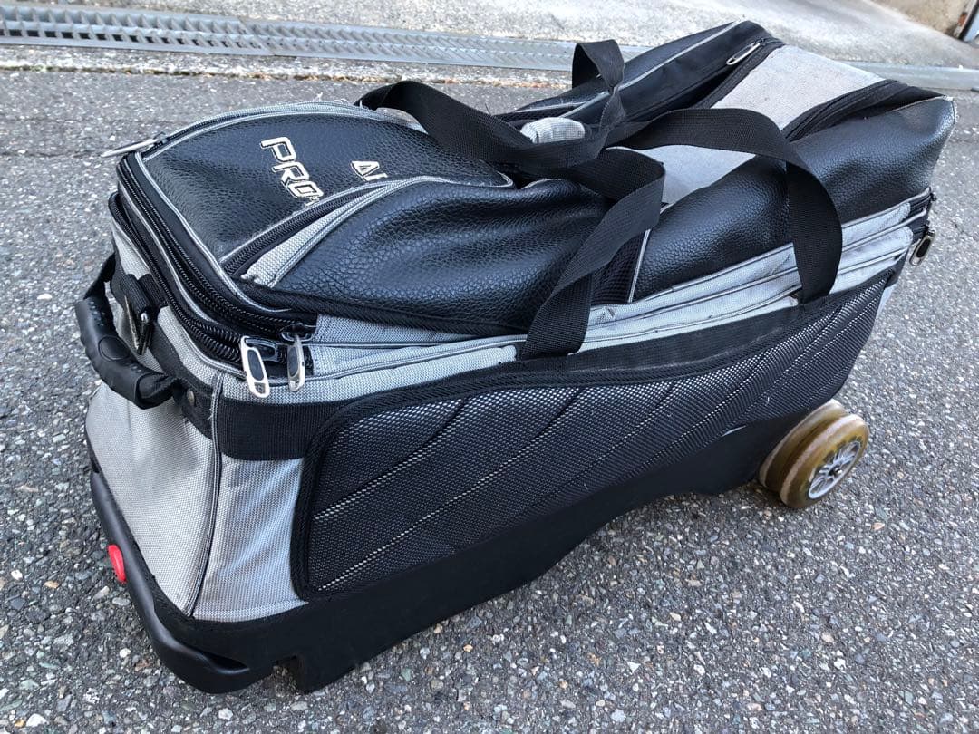 ABS PRO-AM ボウリング用バッグ 3個入れ キャスター付き - ボウリング