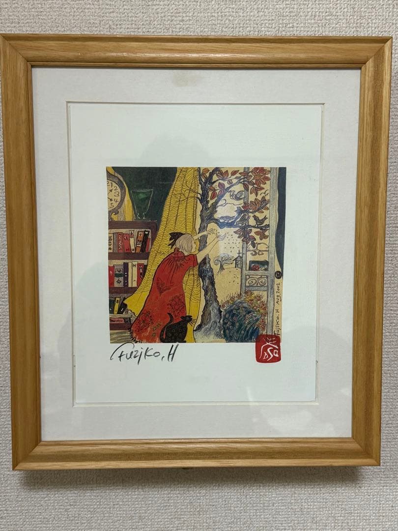 フジ子・ヘミング アート 絵画 餌撒き ポストカードおまけ付き - メルカリ