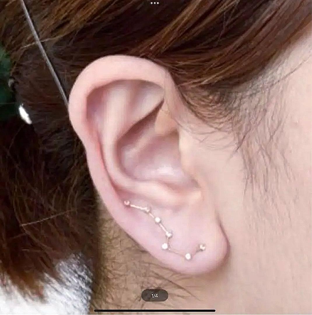 夜空に輝く北斗七星スターピアスK10ノジェス NOJESSagete4点おまとめ