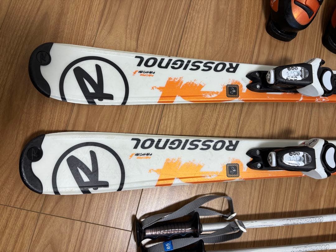 ロシニョールジュニア用スキーセット スキー110cm／ブーツ20.5cm