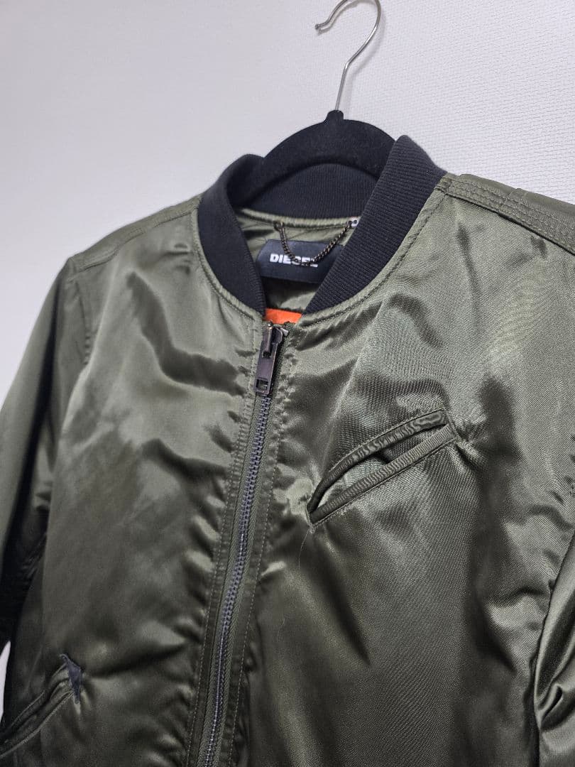 ディーゼル MA-1スタイル オリーブ グリーンジャケット