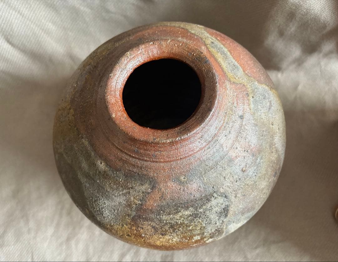 備前焼 藤原陶斎 花瓶 壺 美術品・アンティーク・コレクション