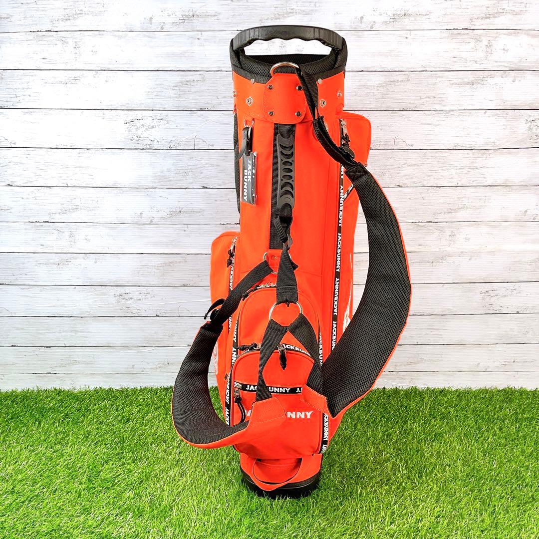 美品】JACK BUNNY / ジャックバニー キャディバッグ オレンジ - メルカリ