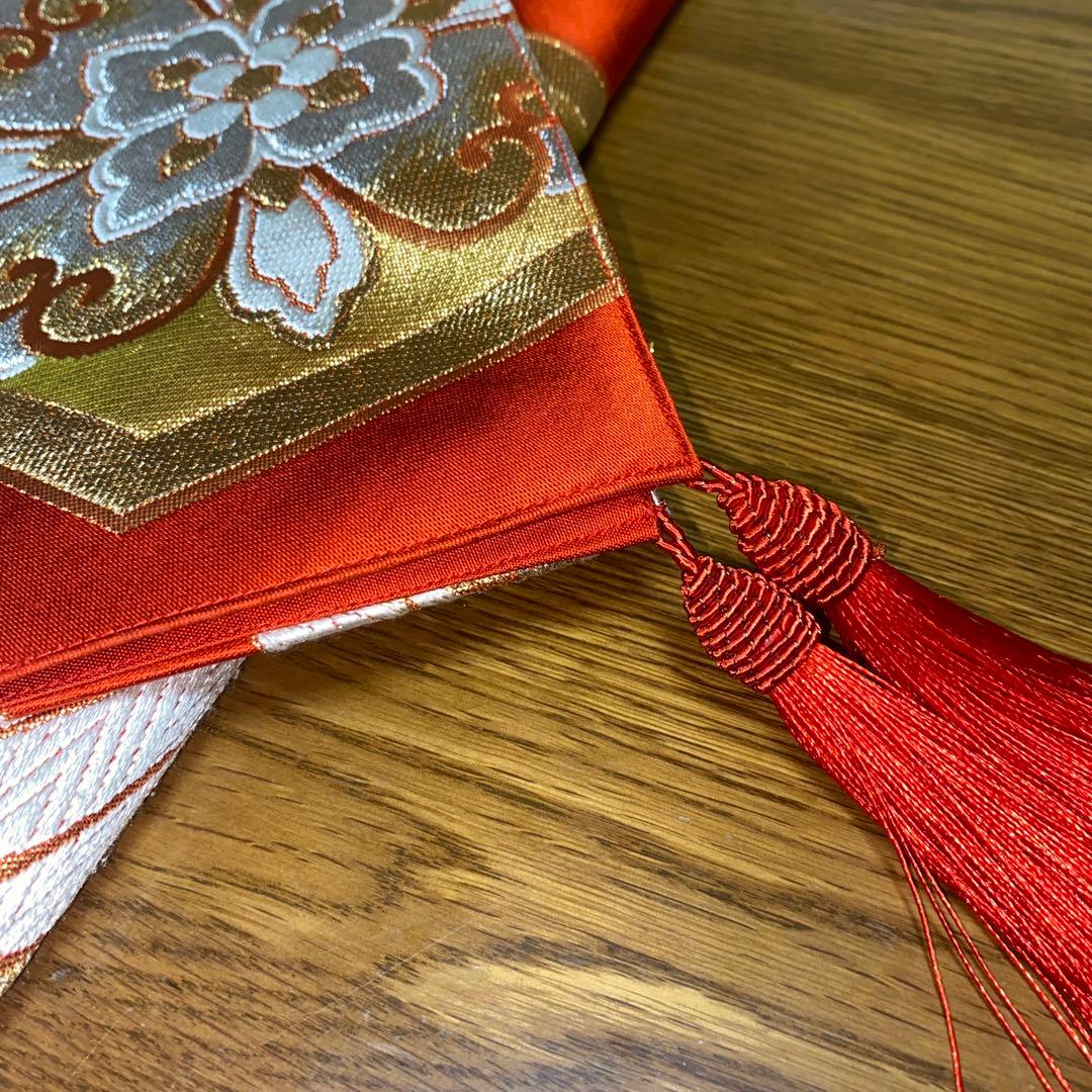 テーブルランナー 吉祥鳳凰 帯リメイク - メルカリ