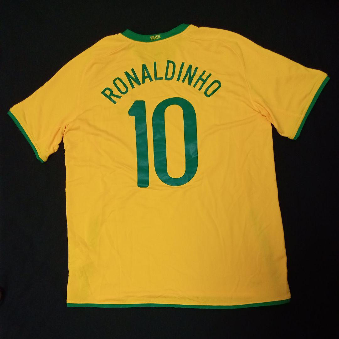 未使用 ブラジル 代表 サッカー ユニフォーム ロナウジーニョ w杯 優勝