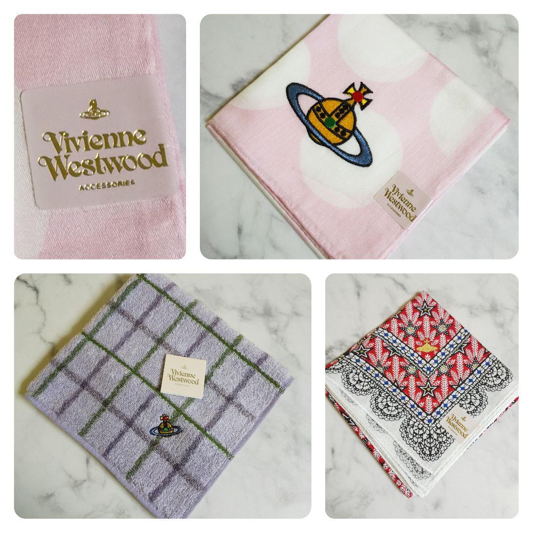 レア☆Vienne Westwood/ヴィヴィアンウエストウッド☆ハンカチ3点