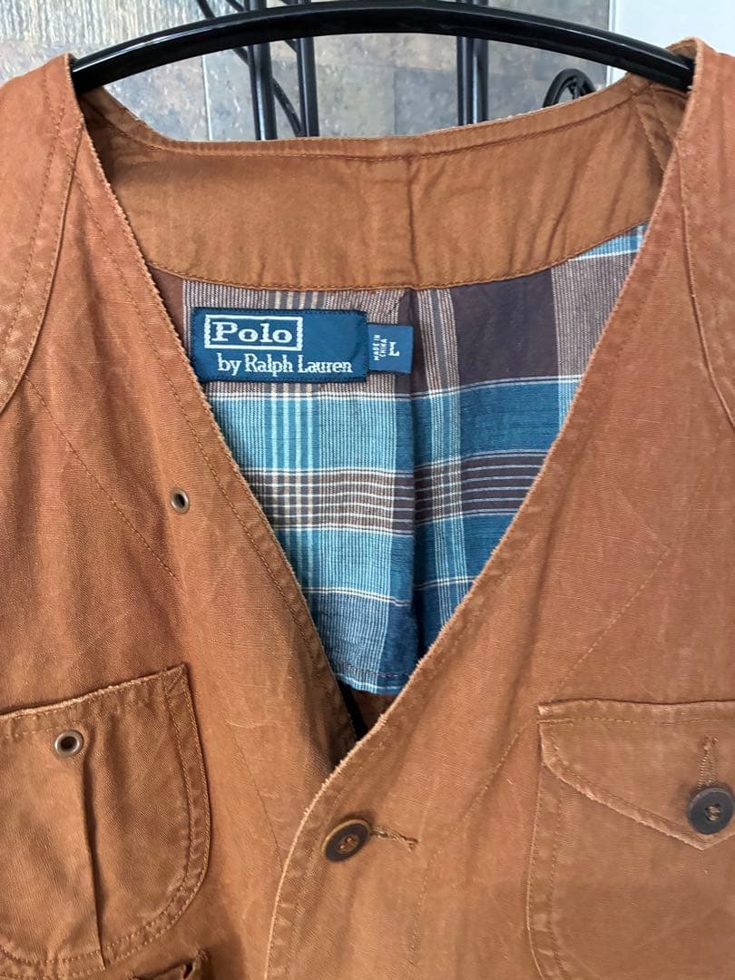 Polo by Ralph Lauren フィッシングベスト L ブラウン - メルカリ