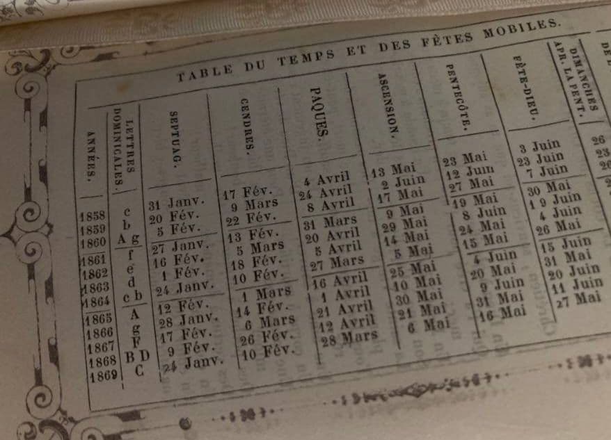 フランス アンティーク モノグラム 聖書 祈祷書 装飾 古書