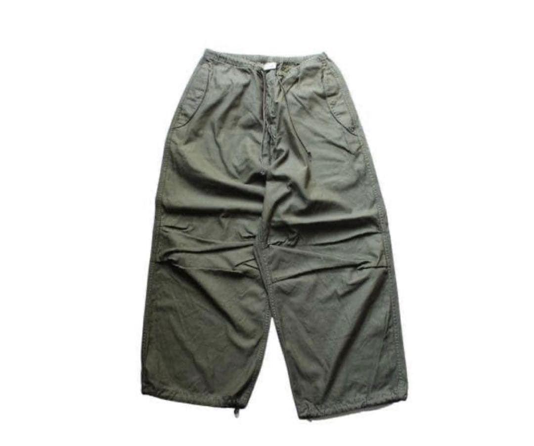 オアスロウ ルーズフィットアーミートラウザー パンツ 1 グリーン