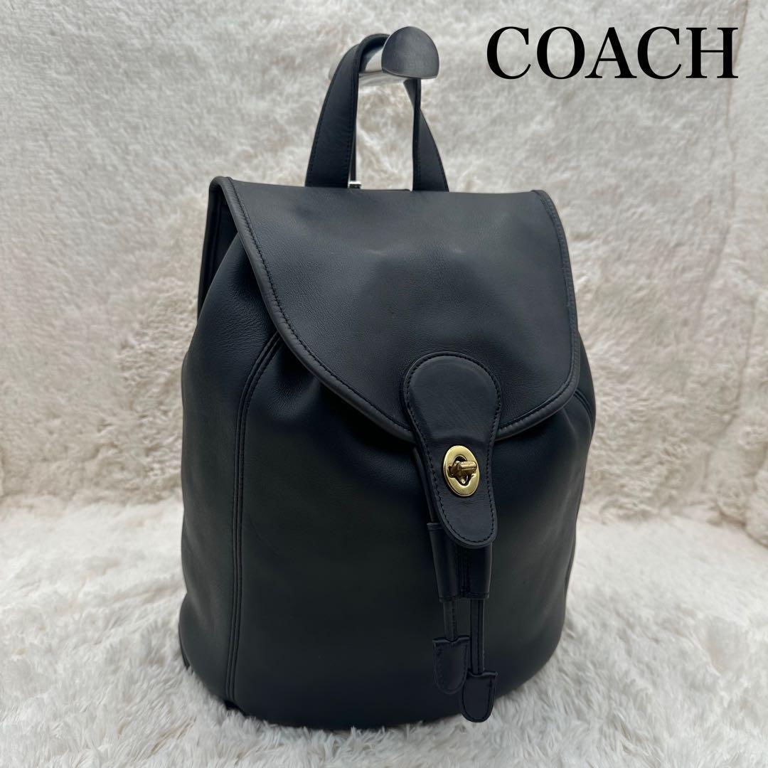 オールドコーチCOACHリュックパックパック黒9943ターンロック