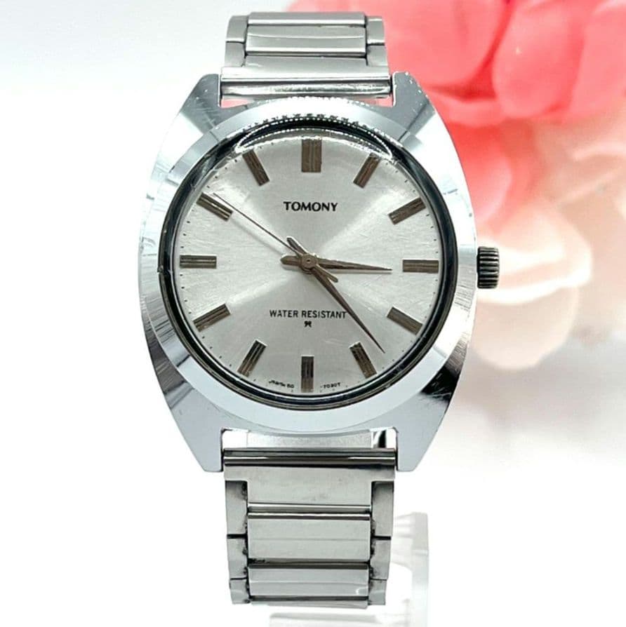 TOMONY☆トモニー☆SEIKO☆セイコー☆手巻き 腕時計☆メンズ☆シルバー