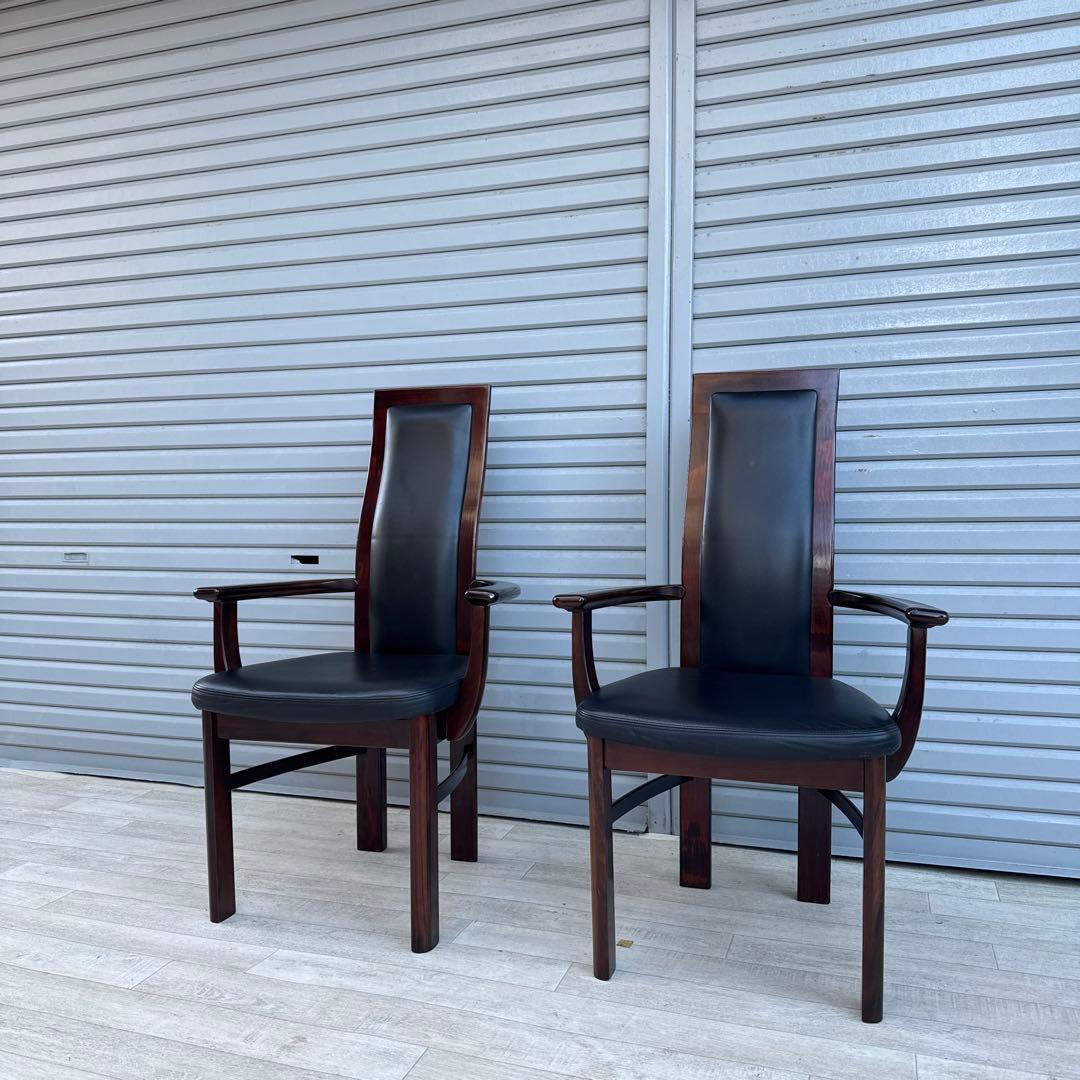 karimoku ハイバック　ダイニングチェア　アームチェア　ローズウッド カリモク家具（KARIMOKU FURNITURE） カリモク 肘付食堂椅子 アーム