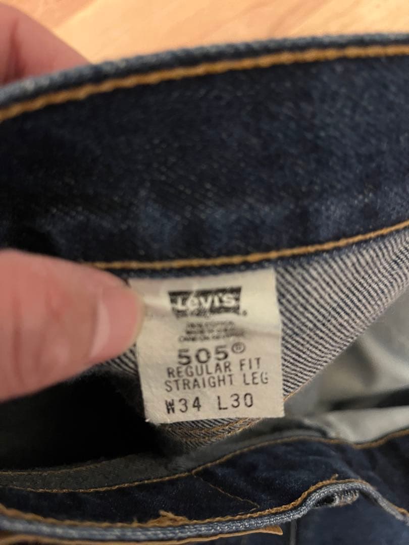 リーバイス 505 2002年 USA製 W34 L30 ボタン裏513 濃紺 - メルカリ