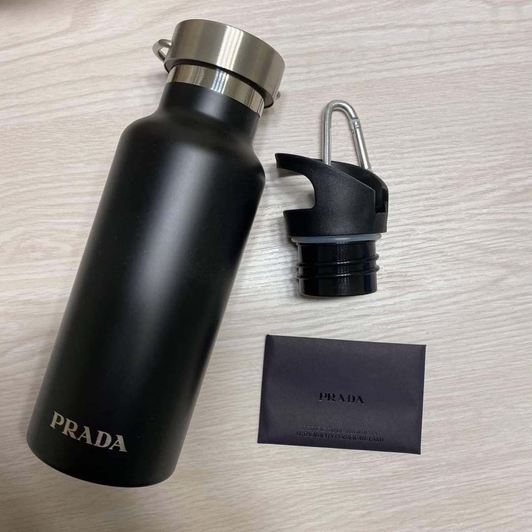 入手困難 PRADA タンブラー(水筒) 500ml 黒 - メルカリ